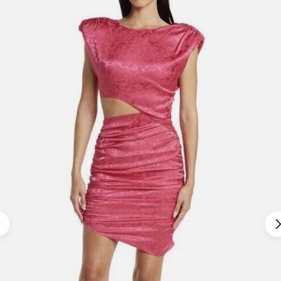 Ronny Kobo Kyle Asymmetric Cutout Ruched Sleeveless - Picture 2 of 8